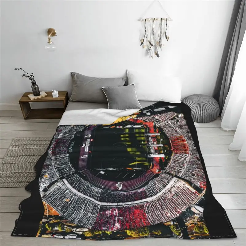 Monumental Stadio River Plate Estadio Argentina Blanket Thick Bedspread Comfortable Bedding Throws Mechanical Wash