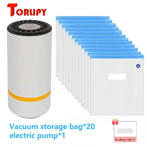 Imagen 1 del producto Bolsa de vacío de filamento para impresora 3D, bomba de aire eléctrica recargable por USB, bolsa de almacenamiento de bombeo rápido de una tecla, comprimido automático