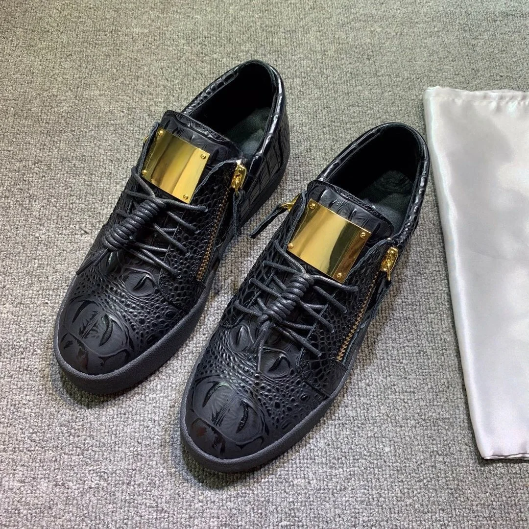 Top Quality Casual Sneakers for Men Brand Designer Women Tennis shoes Luxury Genuine Leather GZ Loafers Sports shoes 35-48 G0637