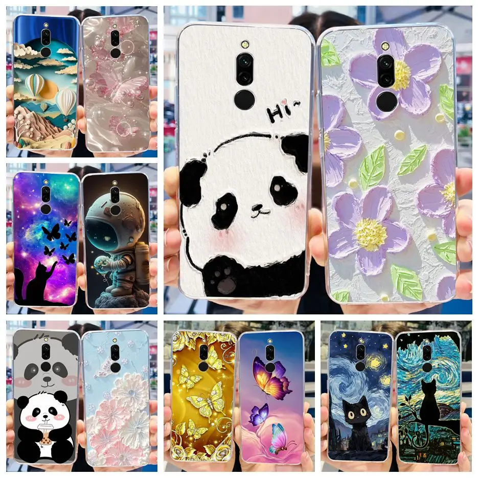 For Xiaomi Redmi 8 8A Case Cute Fashion Painted Cover 6.22'' Clear Silicone Phone Case For Redmi 8A 8 Redmi8 Redmi8A Soft Fundas