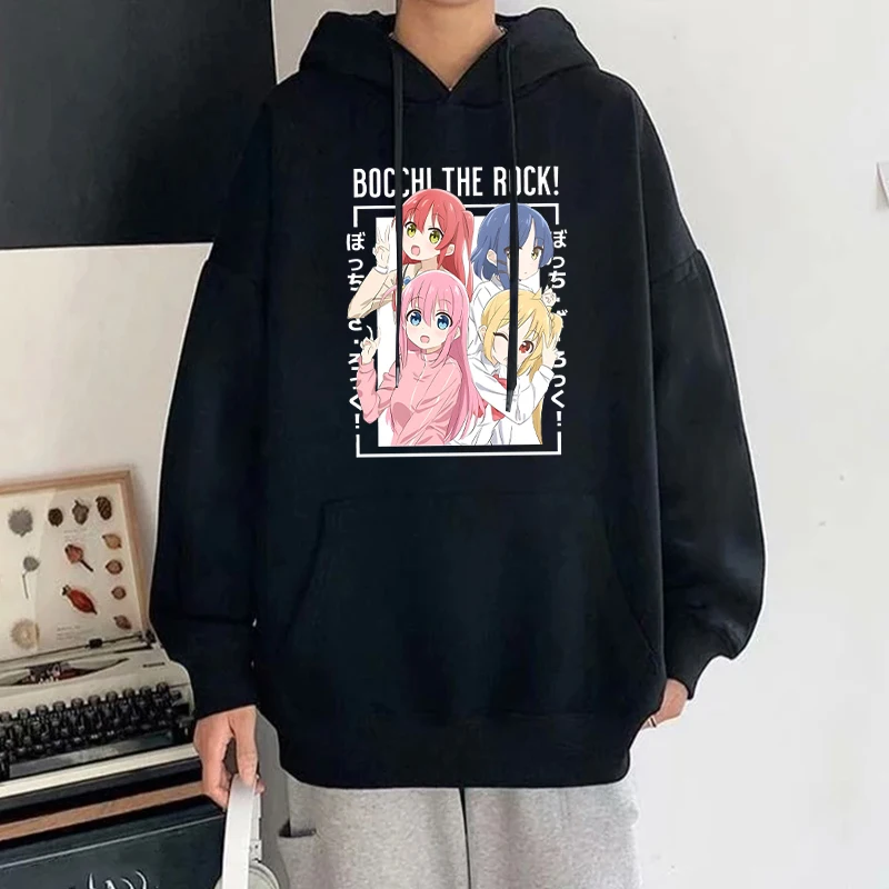 New Fashion Autumn And Winter Sweatshirts Anime Bocchi The Rock Funny Hoodies Personalized Sweater For Women Men