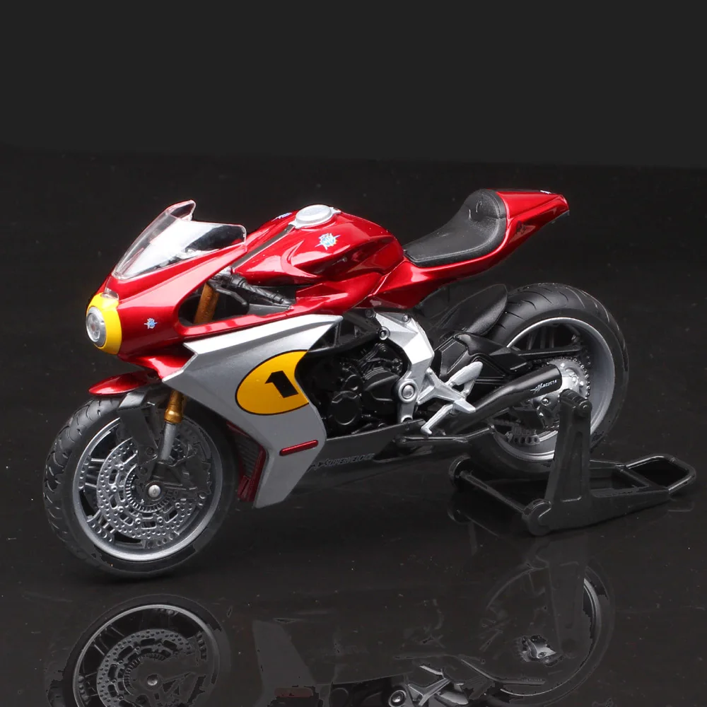 Kids Welly 1:12 Scale 2022 MV Agusta Superveloce Ago Motorcycle Model Bike GP Racing Diecast Moto Vehicle Miniature Souvenir