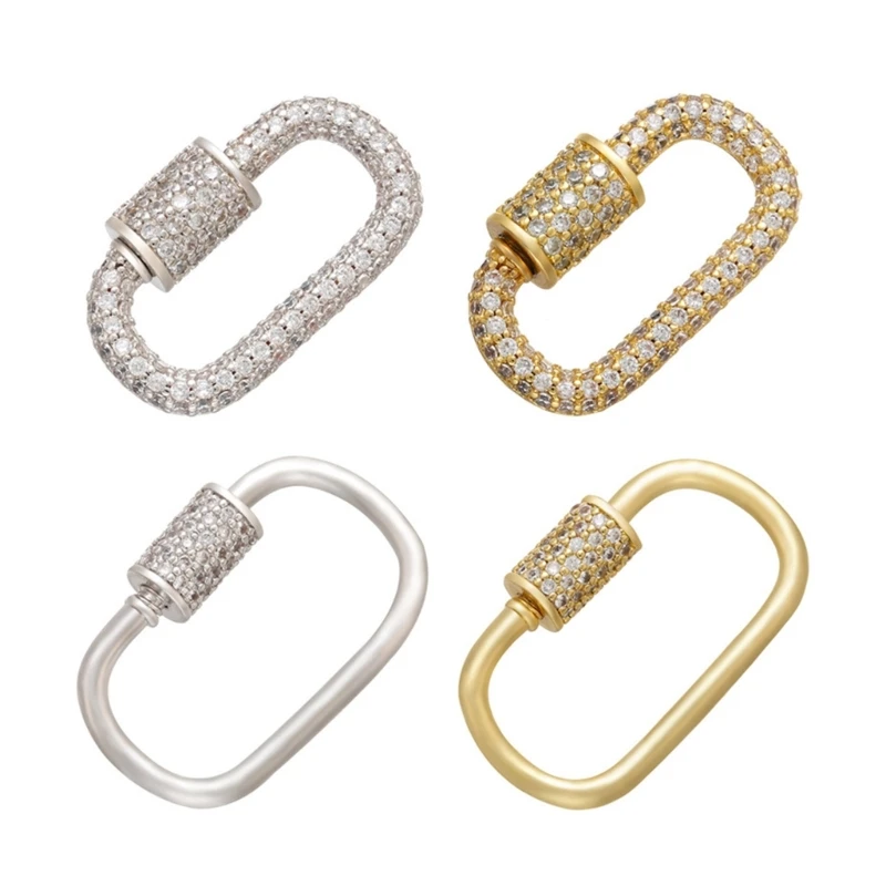 

Elegant Zircon Stone Necklace Bracelet Connector Fashionable Brooch Pin Clasp Handmade Jewelry Making Accessories Dropship