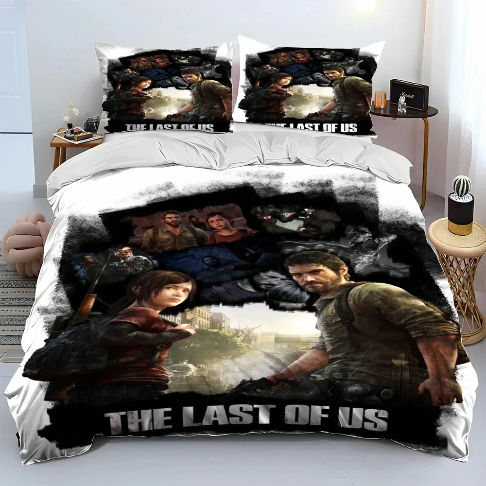 The Last of Us Horror TV Game Pedro Bedding Set Duvet Cover Bed Set Quilt Cover Pillowcase Comforter king Queen Size Boys Adult