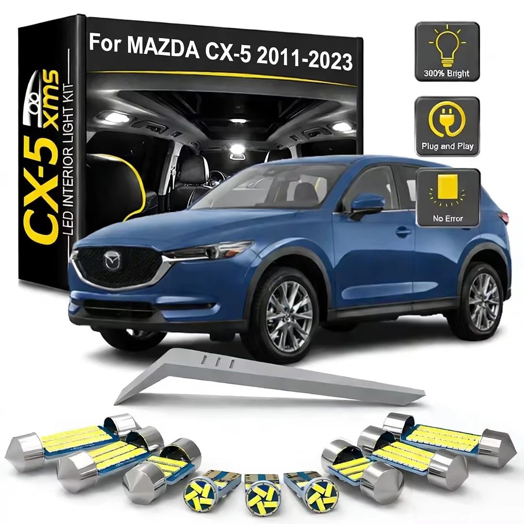 BMTxms 4/7/11Pcs Car LED Interior Light Bulb Kit Lamp For Mazda CX-5 CX5 2011-2014 2015 2016 2017 2018 2019 2020 2021 2022 2023