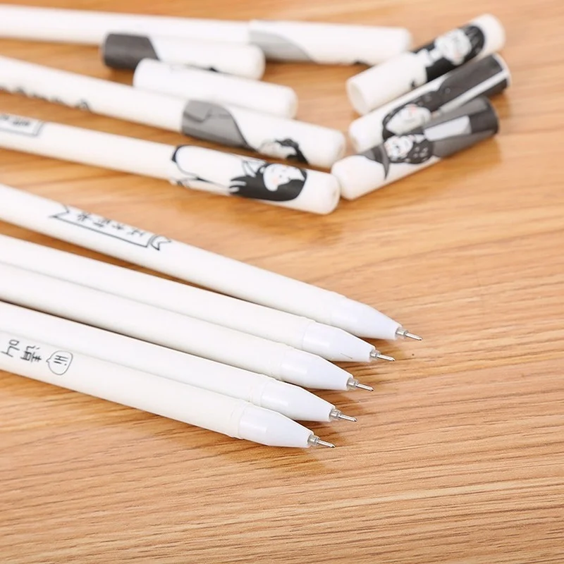 5pcs Gel Pen 0.5MM ink Pen  Gift School Award Student Gift Fun Girl Korean Stationery  Gift