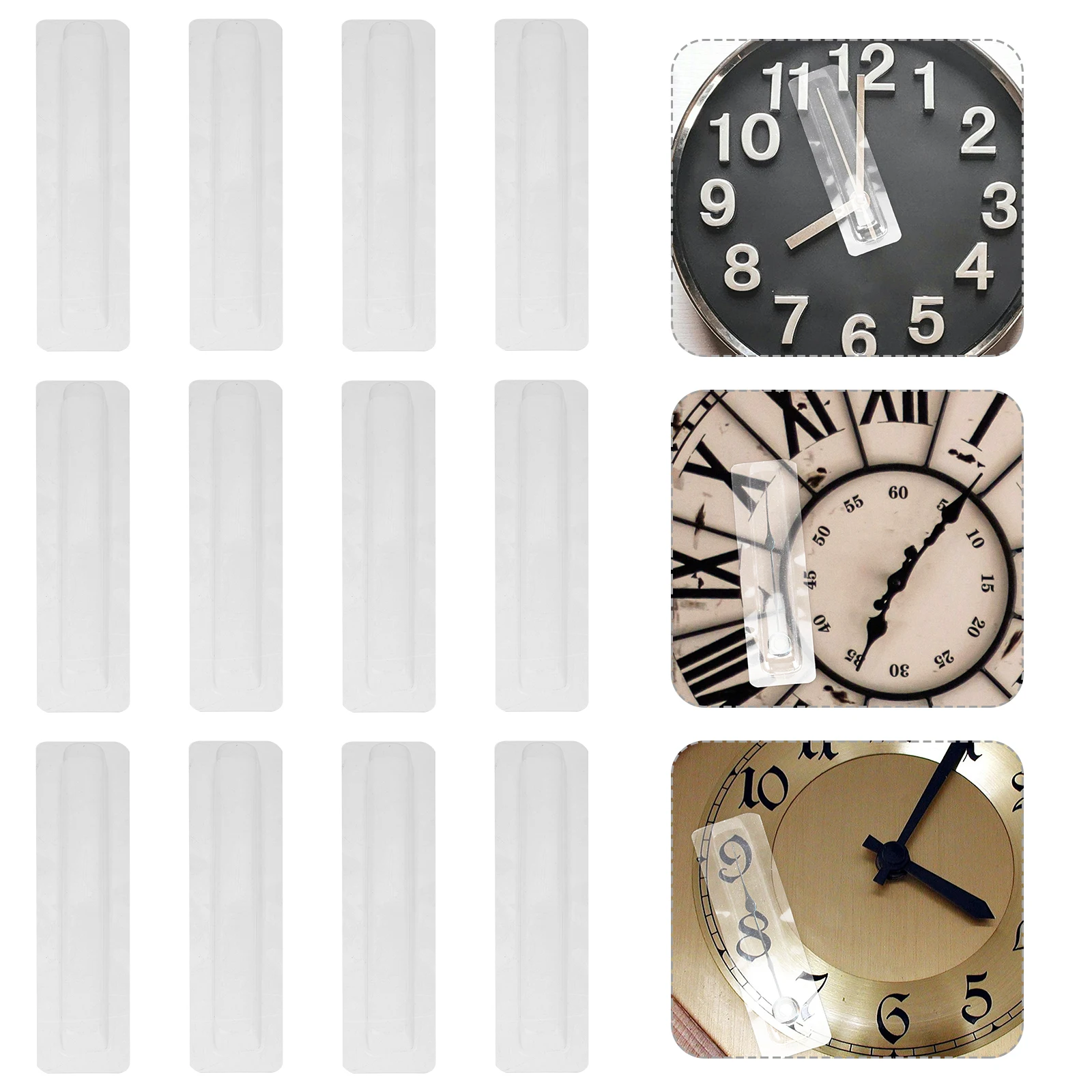 

20Pcs Clock Pointer Protection Shell Plastic Wall Clock Hands Protective Cover Anti-Squeeze Accessory Pointer Covers