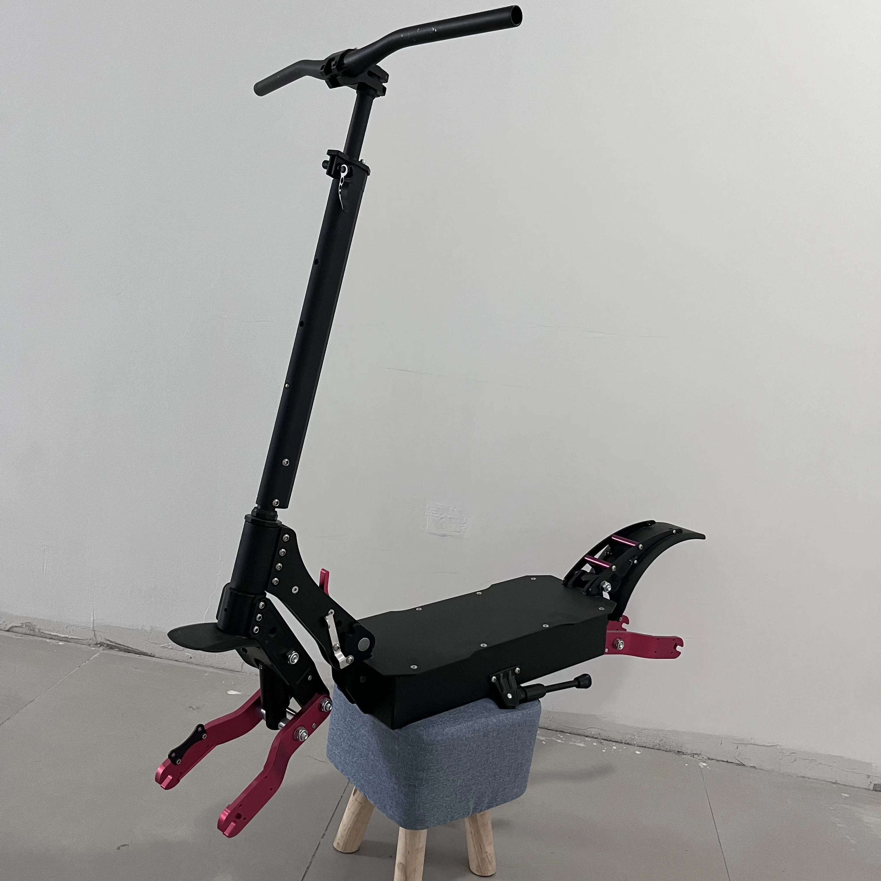 Geofought Powerful T5A 11 Inch 10 Inch Tyres Scooter Aluminum Alloy Electric Scooter Chassis Frame Open Size 135MM 150MM
