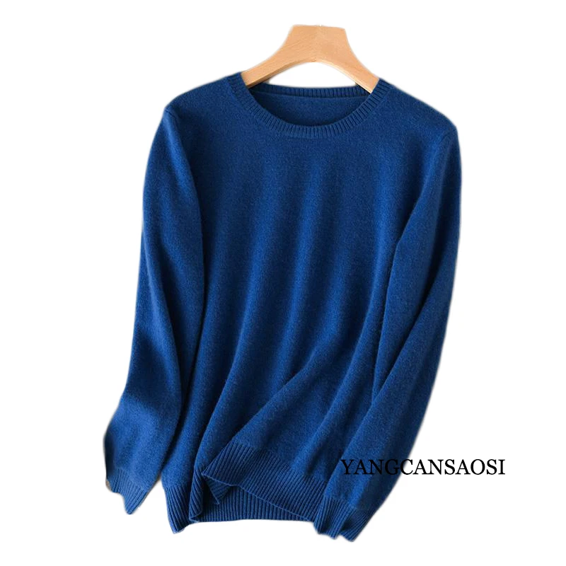 Women\'s Round Neck Cashmere Sweater Base Layer Underneath Sweater Sweater 2022 Women\'s Fashion Autumn and Winter New Style