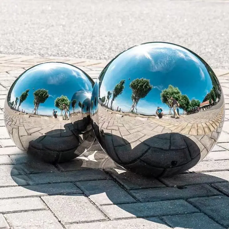 1Pcs Diameter 16/19/25/28/32/38/42/48/50/60/63/70/76/90mm-300mm 304 Stainless Steel Ball Polishing Mirror Hollow Decorative Ball