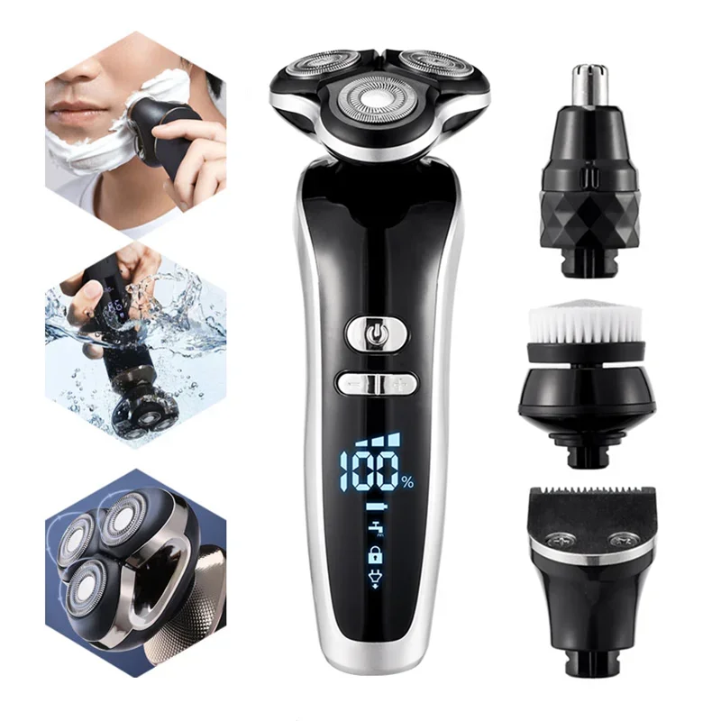 Electric Shavers Beard Trimmer for Men Nose Hair Trimmer Shaver Clipper Electric Razor Professional Hair Cutting Facial Brush