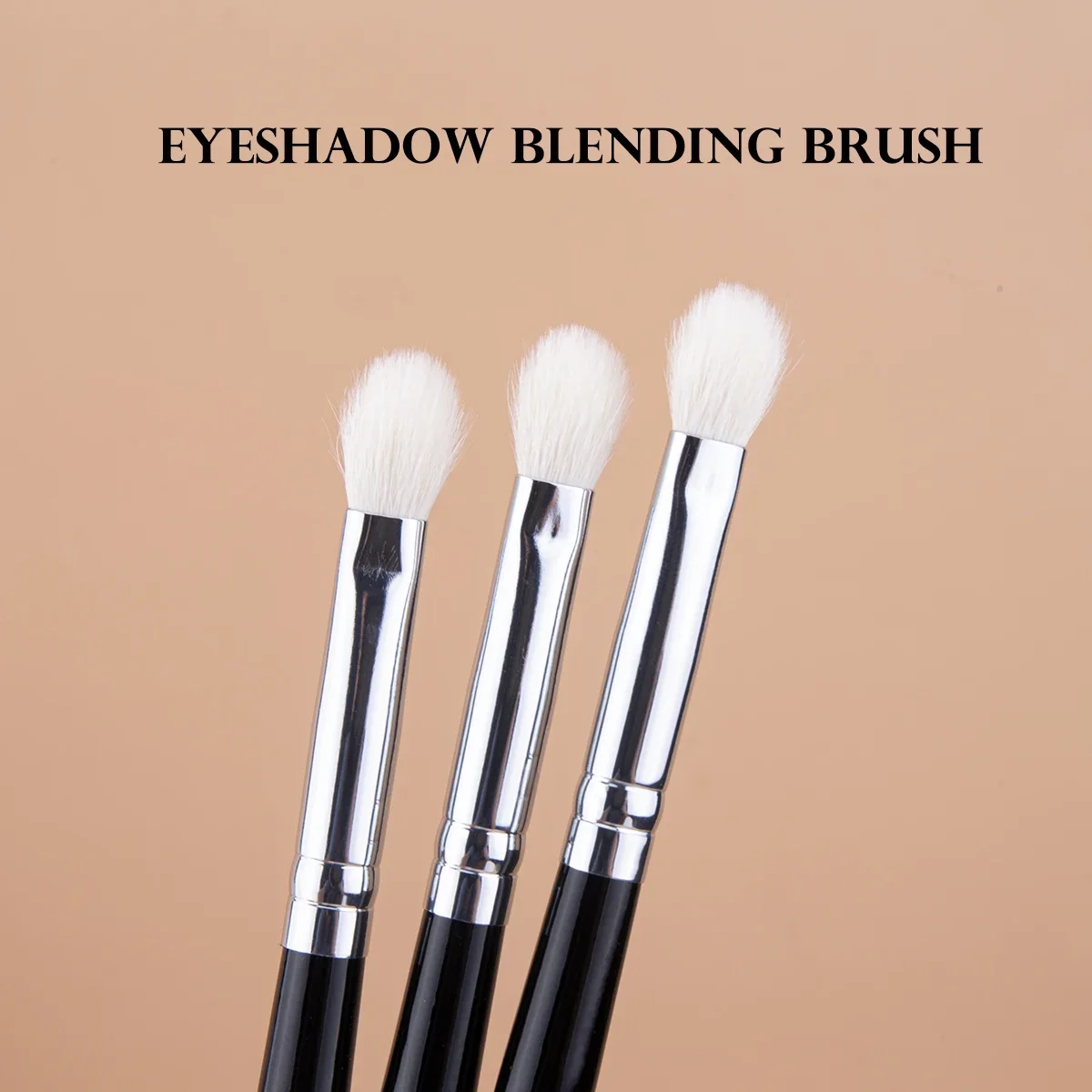 Pennello per ombretto per trucco Pennello per ombretto in pelo di capra al 100% Pennelli per trucco per sfumatura Strumenti per trucco per sfumatura di ombretti Pro betulla