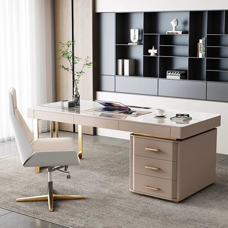 Professional Student Office Desk Reading Room Luxury Multifunctional Home Furniture Seating Escritorio Executive Minimalist