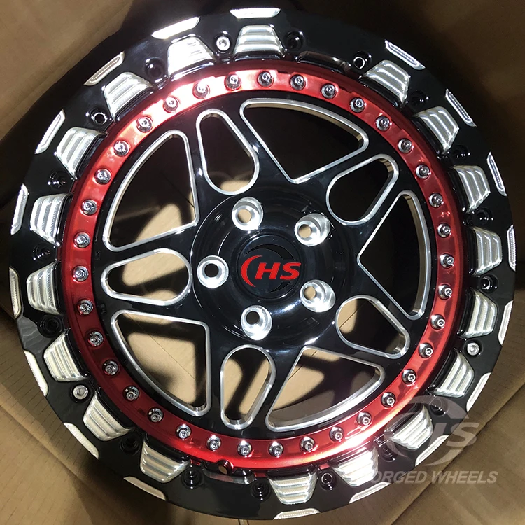 Forged Wheels 17 18Inch Beadlock Rims 5x120 5x114.3 5x112 for Drag Racing Dodge Charger Challenger SRT Hellcat Jailbreak Redeye
