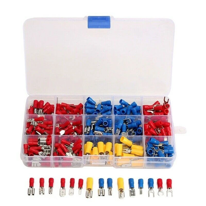 280PCS insulated cold-pressed terminal combination, foreign trade boxed terminal, terminal block set, set