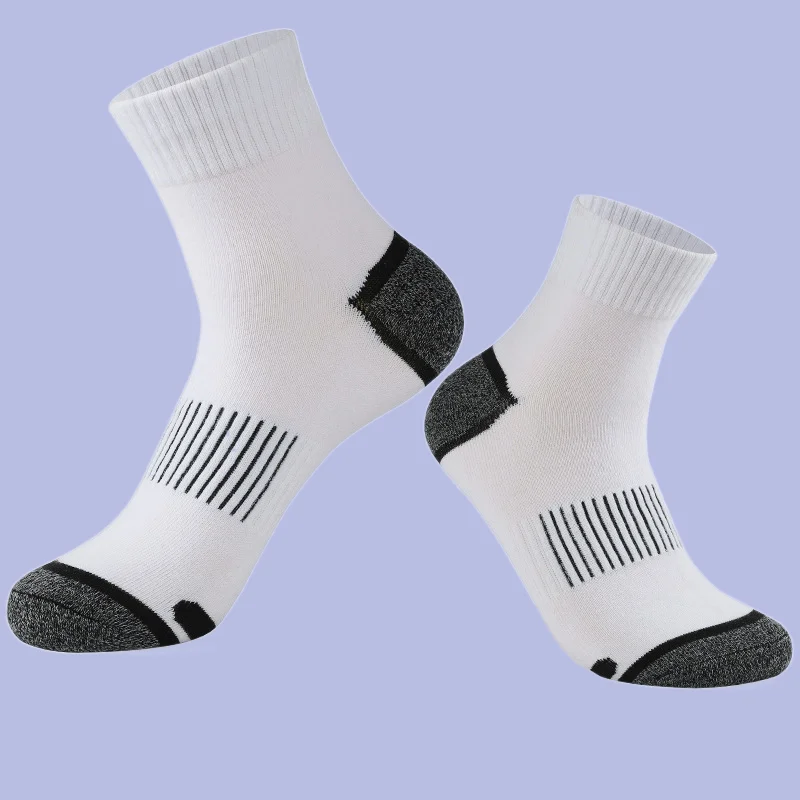 Calcetines deportivos para hombre, medias de alta calidad, absorbentes del sudor y desodorantes, de baloncesto, al aire libre para senderismo, 5 pares, 2024