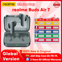 realme Buds Air 7 Bluetooth Earphones Wireless Headphones For Smartphone realme GT7 Pro realme 14 Pro Plus 52 Hours Battery Life
