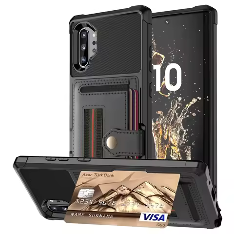 for Samsung Galaxy Note 20 S21 Ultra 10 9 S20 S21 S10 S9 Plus S10e S10+ Case Leather Multi Card Holder Wallet Retro Luxury Cover