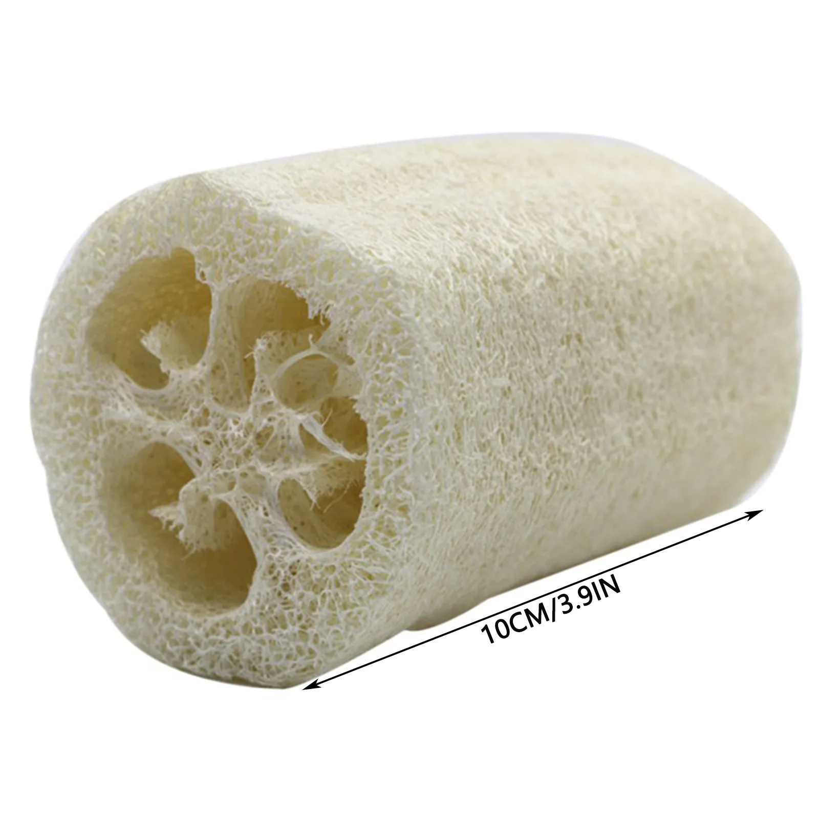 1 Pack Natural Loofah Dish Scrubber Vegetable Sponge Kitchen Cellulose Scouring Pad with Hang Rope Biodegradable Luffa Sponges