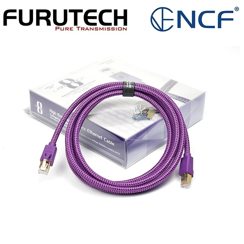 

Original Japanese Furutech LAN-8 NCF Plus HiFi Audio Dedicated RJ-45 Digital I2S Category 8 Ethernet Cable Data Cable