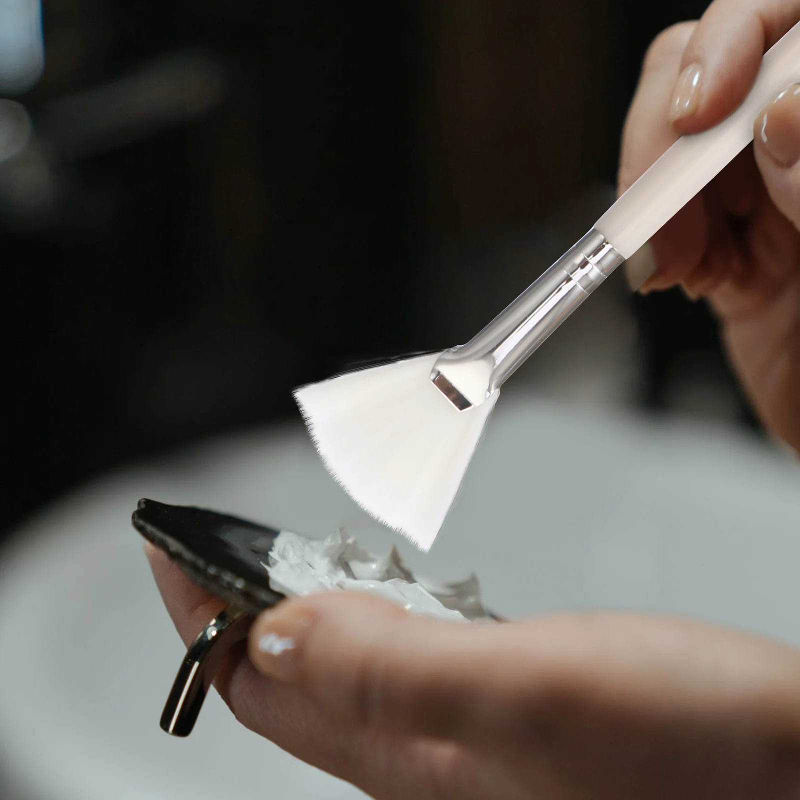 4Pcs Facial Mask Brush Nylon Makeup Tool Portable Mud Mask Applicator Skin Care Beauty Makeup Tools Salon Salon Facial