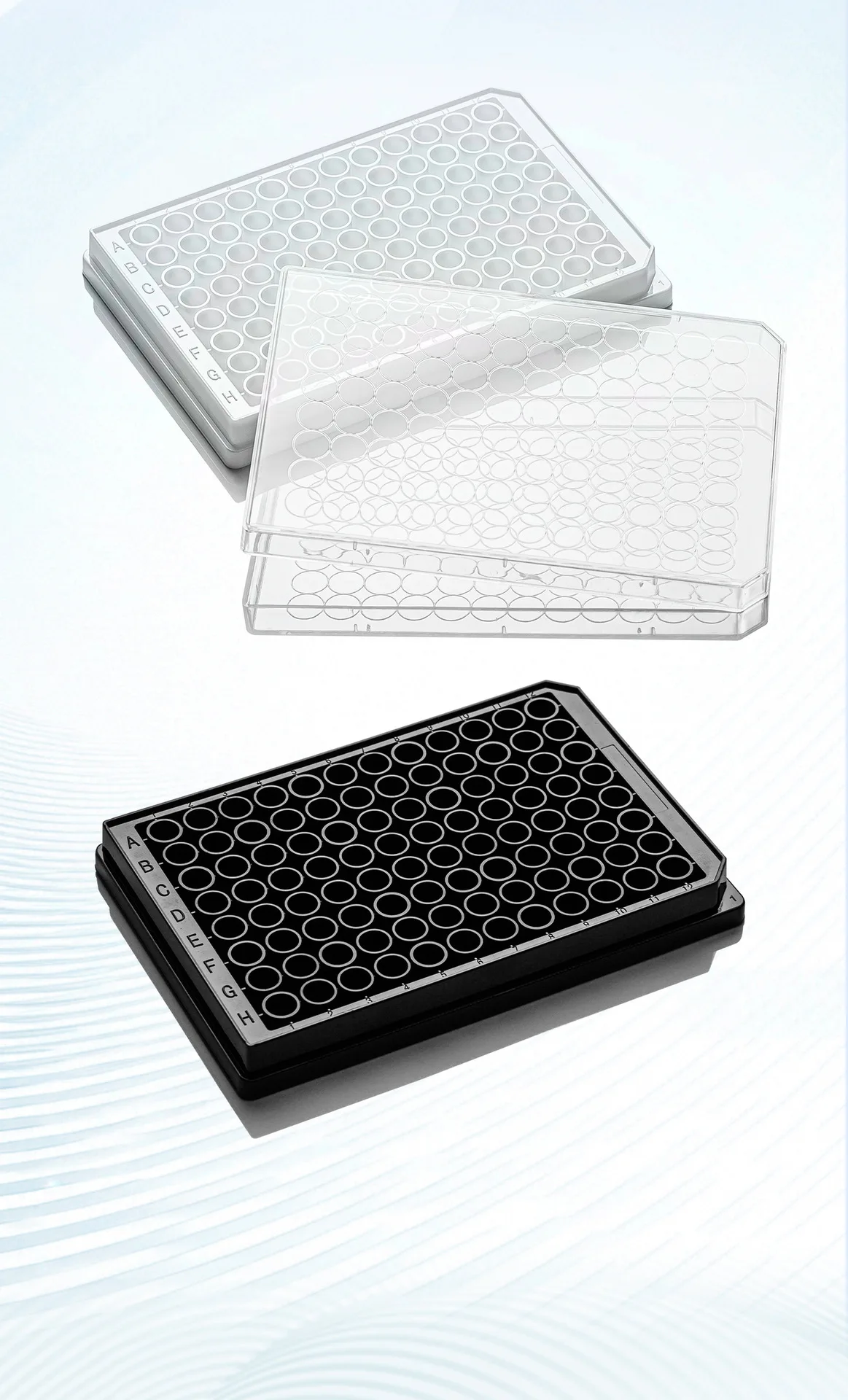 96 Well Cell Culture Plate Flat Bottom Transparent Lab Consumable for Laboratory Cell Culture Scientific Research Experiment Use