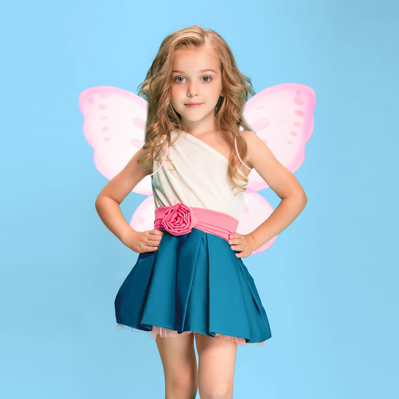 

Cosplay Butterfly Wing for Girl Party Butterfly Costume Wing Lovely Cute Elegant Nylon Material Attractive Bright Colors Stage