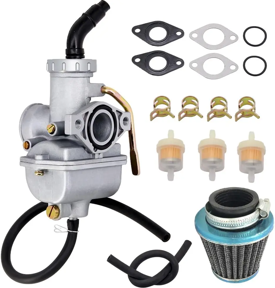 110cc PZ20 Carburetor for Kazuma Baja 50/70/90cc TaoTao 110B Honda CRF50F (2004-2013, 4-Stroke, Manual Choke, Direct Fit)