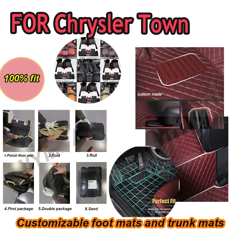 

LUXURY Car Floor Mat For Chrysler Town & Country 7 Seat 2013~2016 Waterproof Protection Pad