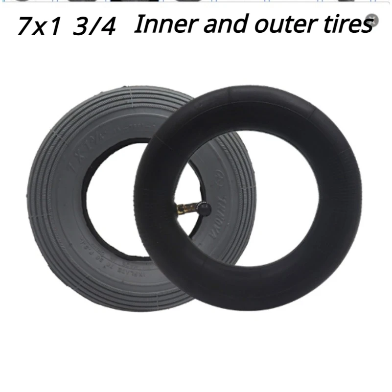 7inch inner tube outer Tires 7x1 3/4 pneumatic tire for wheelchair front wheel tire