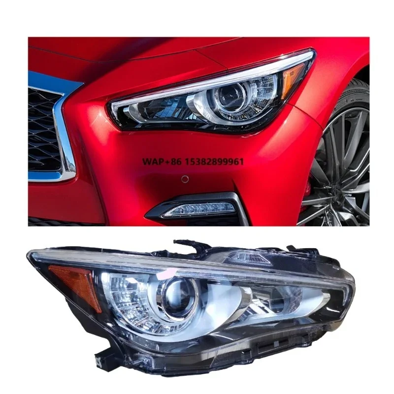 

USA Edition LED Headlights for Infiniti Q50 2015-2019 Headlamp NO-AFS Car Lighting Systems Front Lights Assembly Plug and Play