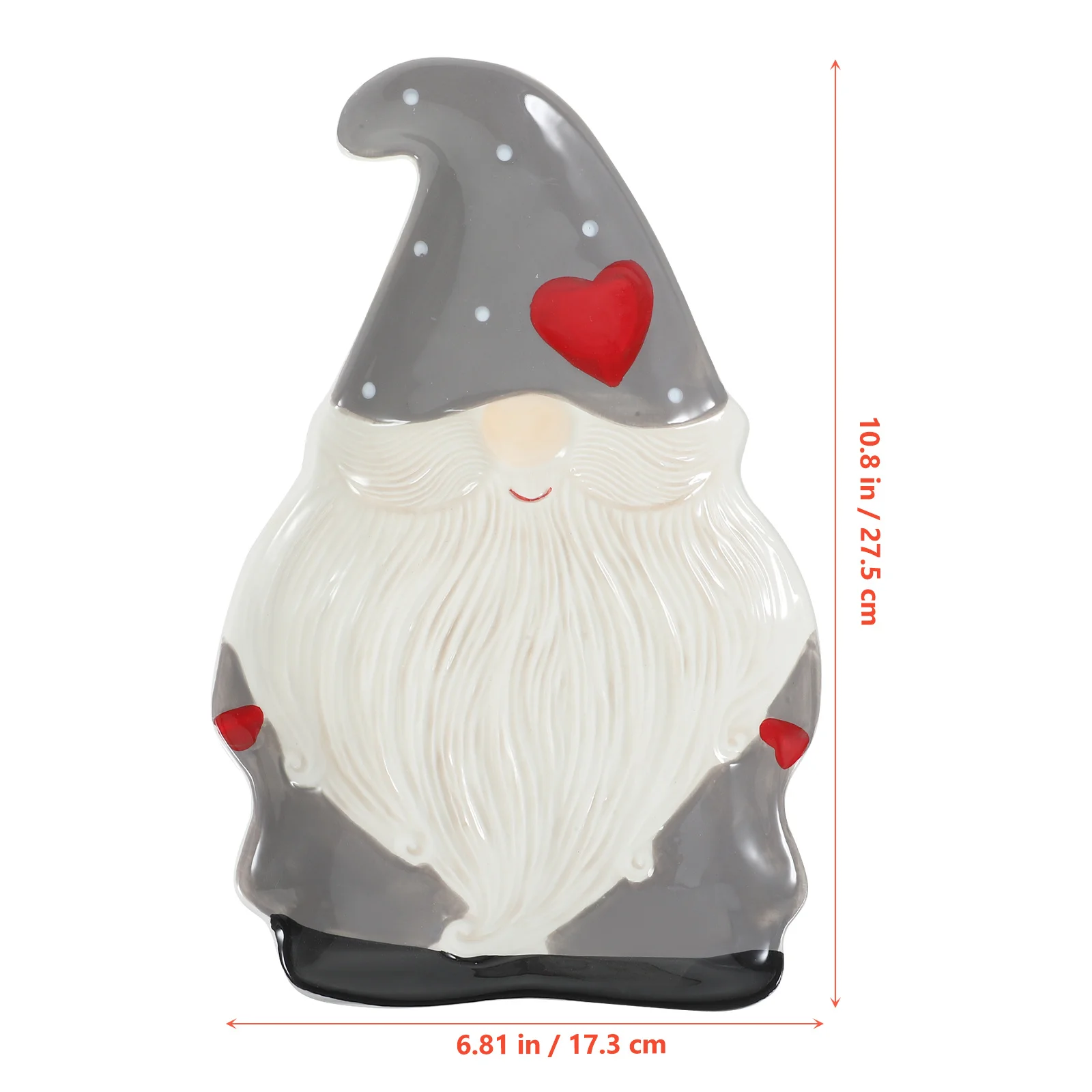 1 pezzo di piatto di Babbo Natale di Natale, piatto di Natale, stoviglie per feste di Natale