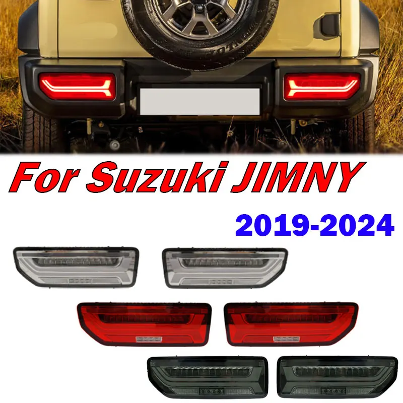 

Для Suzuki JIMNY 2019 2020 2021 2022 2023 2024 светодиодные задние фонари, задние фонари, указатель поворота, стоп-сигнал, фонарь заднего хода в сборе