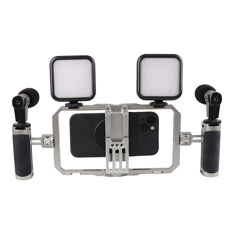 E062 New Arrival  CNC Processing Aluminum Alloy Mobile Phone Frame Camera Cage Photography Accessories