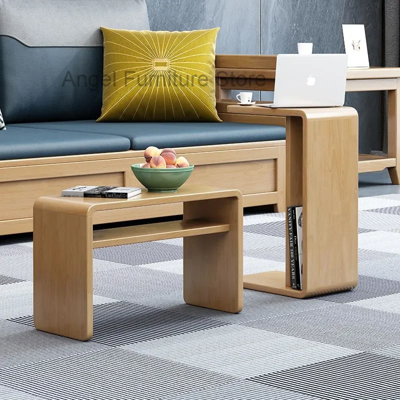 Nordic Casual C-stijl Salontafel Thuis Woonkamer Bank Bijzettafel Balkon Erker Mini Tatami Tafel Slaapkamer Nachtkastje Plank