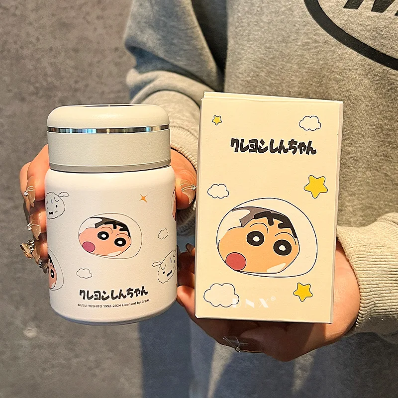 200Ml Crayon Shin-Chan Thermos Cup Mini Pocket Cup 316 Stainless Steel Thermos Cup Portable Small Cup for Taking Out Water Gift