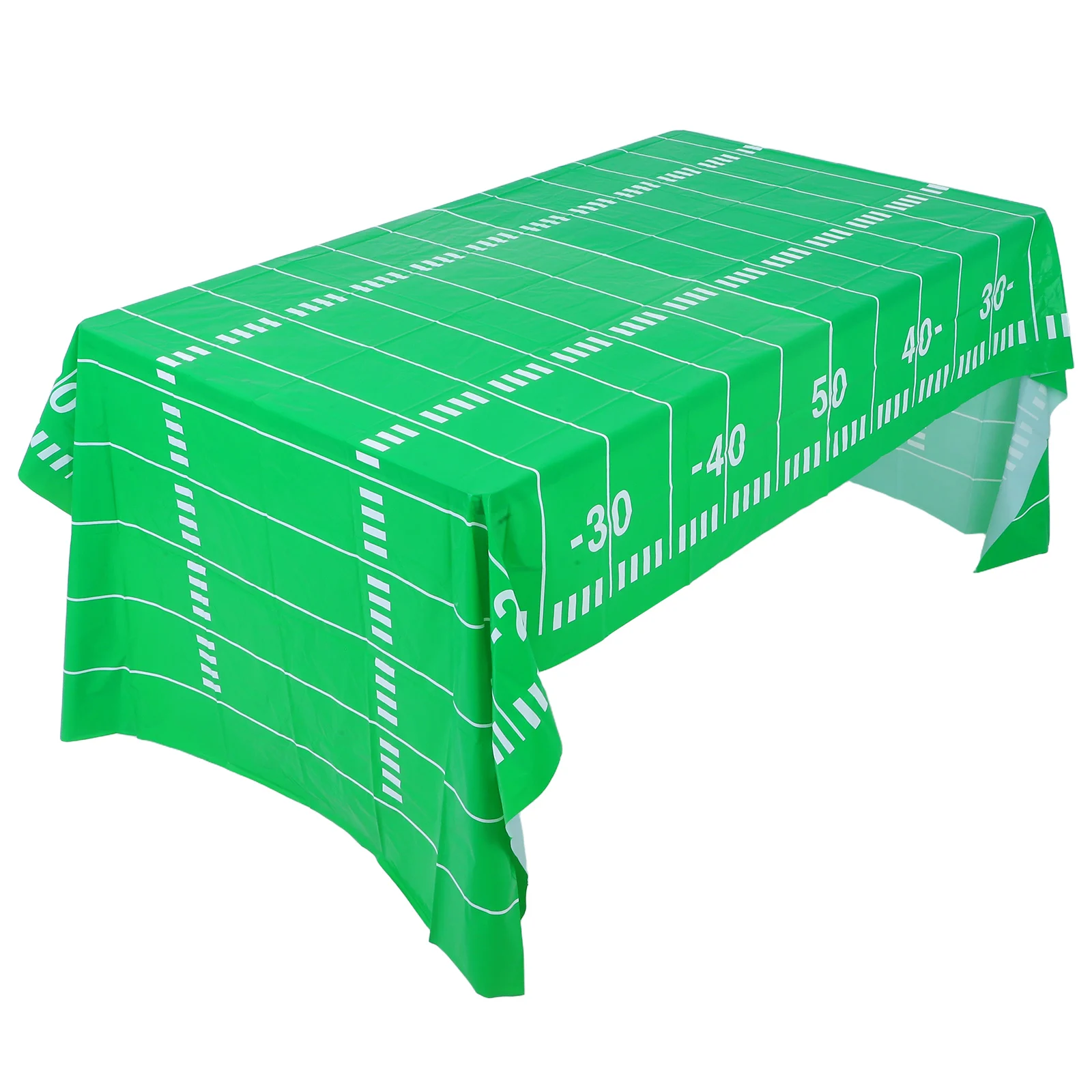 Party Sports Table Cover Waterproof Football Rugby Theme Tablecloth 137x274cm Indoor Outdoor Decoration