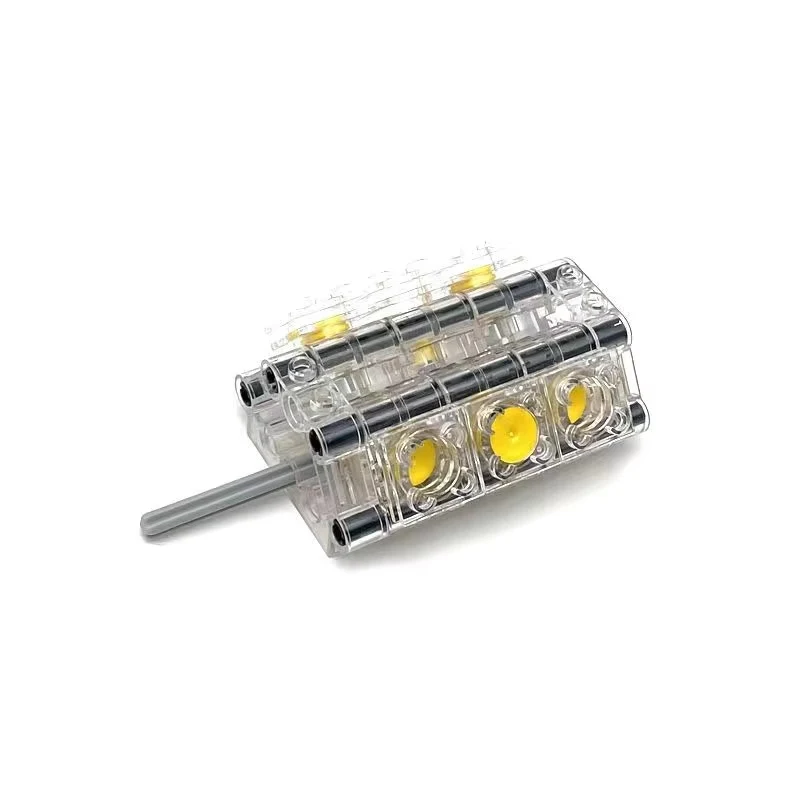 Blocs de construction de cylindre pneumatique, modèle dynamique de moteur V6, pièces pour voiture technologique, assemblage MOC, briques à monter soi-même, accessoires de jouets