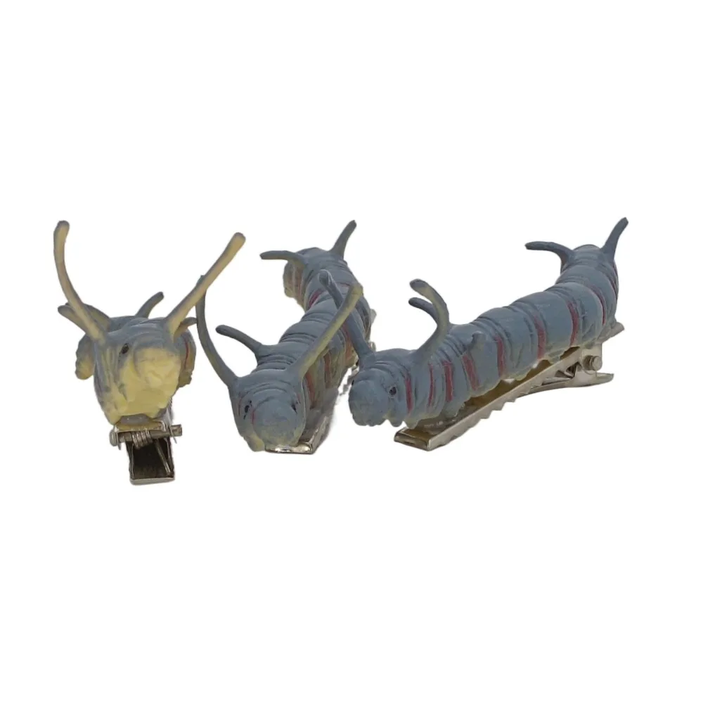

Festival Atmosphere Simulated Halloween Hair Claw Startle Prank Caterpillar Hair Clip Crawl Prop Insect Animal Model