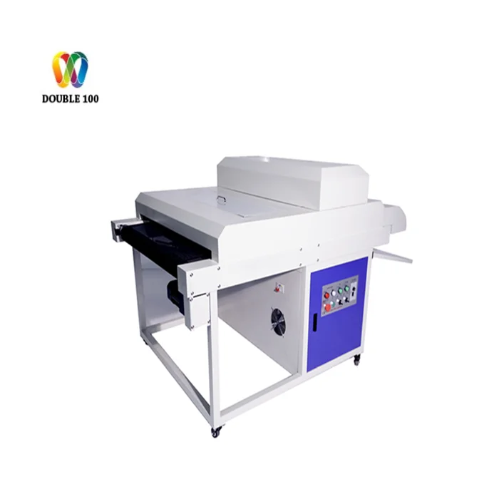 

Double 100 UV Lamp Varnish Curing Machine For Screen Printing Drying