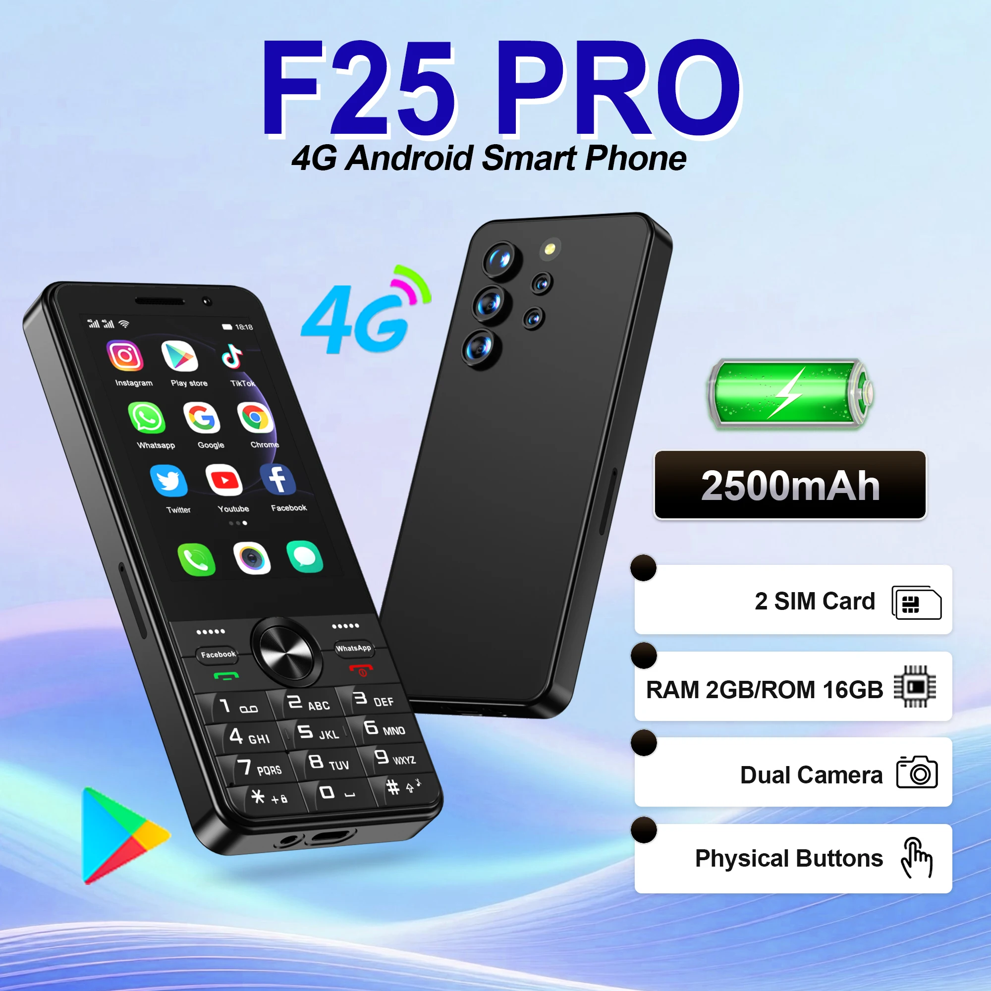 SERVO Android Touch Screen Smartphone 4G LTE 3.5