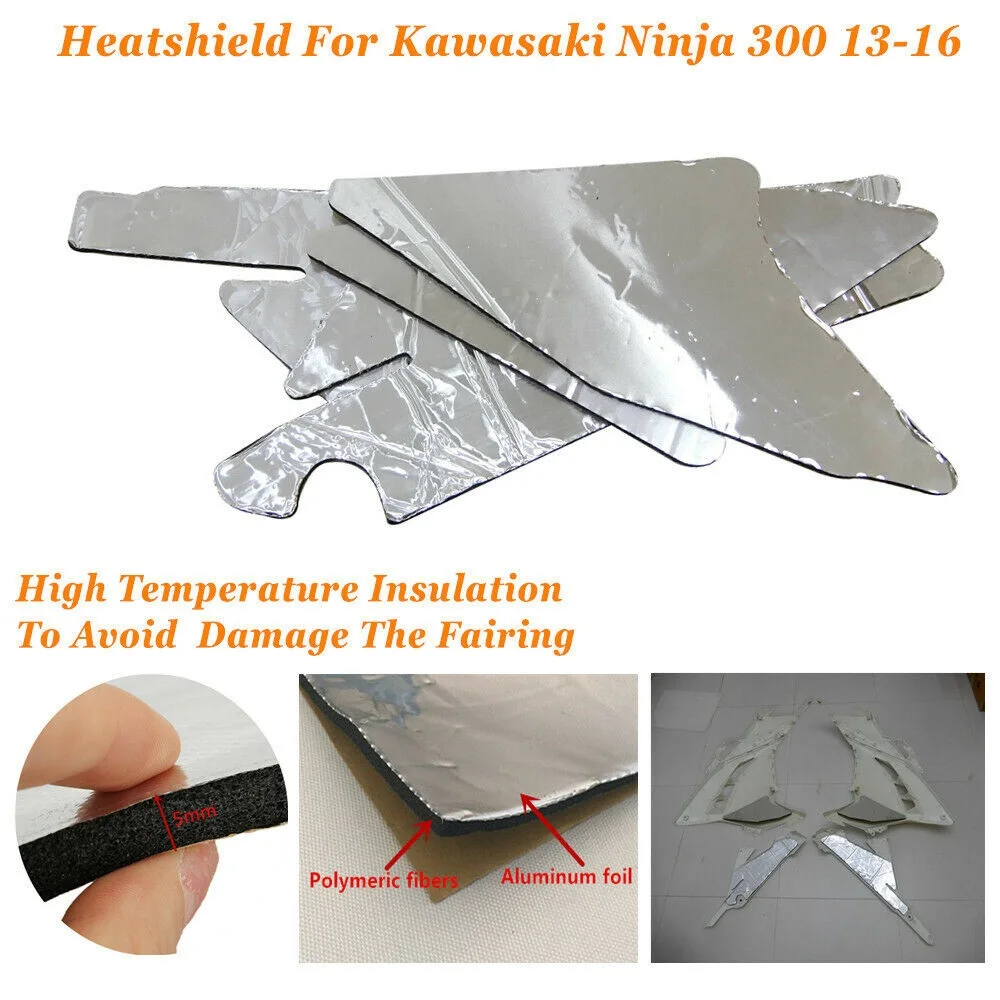 

Heat Shield Fairing Melting Protection Pre-Cut Insulation Sponge Fit For KAWASAKI NINJA 300R 2013-2016 NINJA 250R 2013-2017