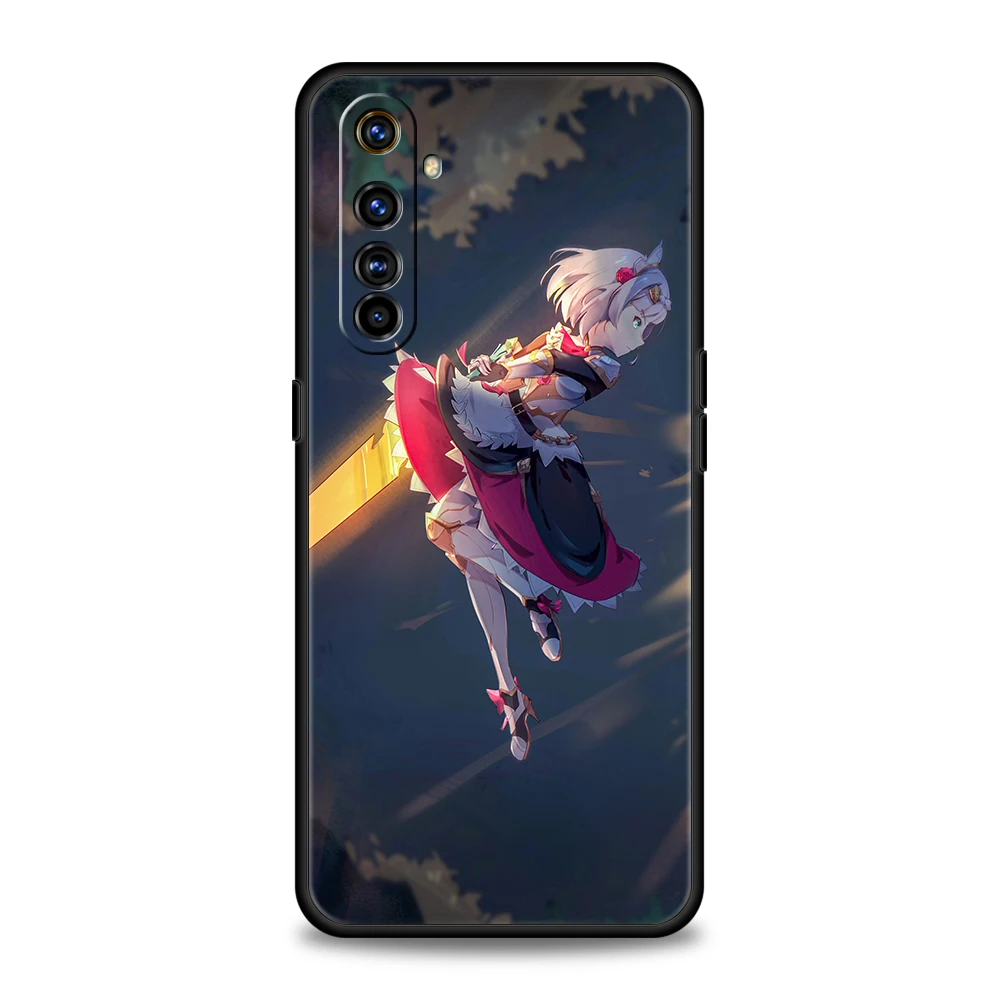 Genshin Impact Anime Soft Phone Case For Oppo A12 A15 A16 A74 A76 A95 Find X5 Pro A54 A53 A52 Reno 6 7 SE Z A9 2020 Pro 5G Cover