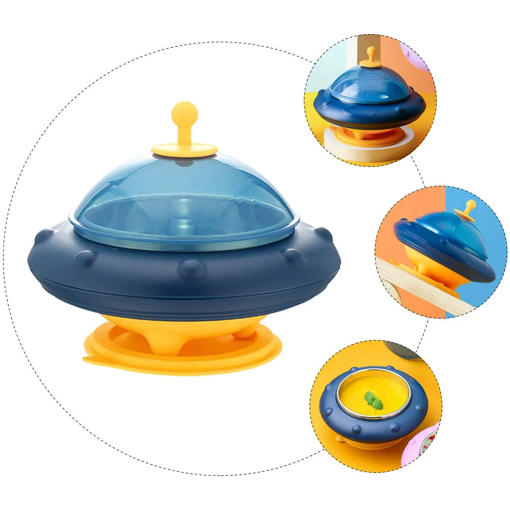 

1Pcs Baby Training Bowl Food Grade Safety Yellow Multipurpose Household Feeding Baby Bowl Convenient Portable Food Insulation