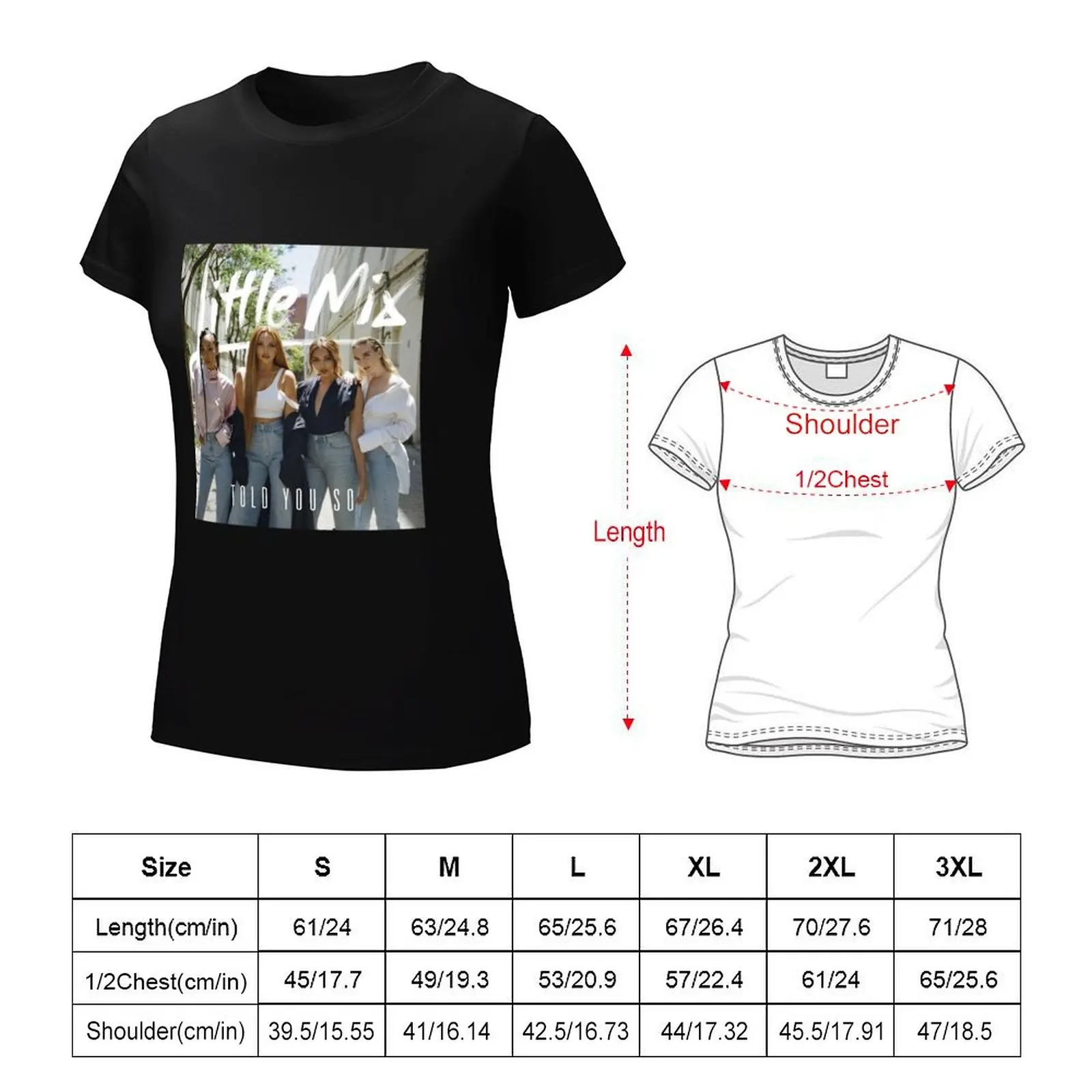 Little Mix Cute T-Shirt para Meninas, Roupas Kawaii, Camisa Animal Print para Mulheres, Roupas de verão, Moda