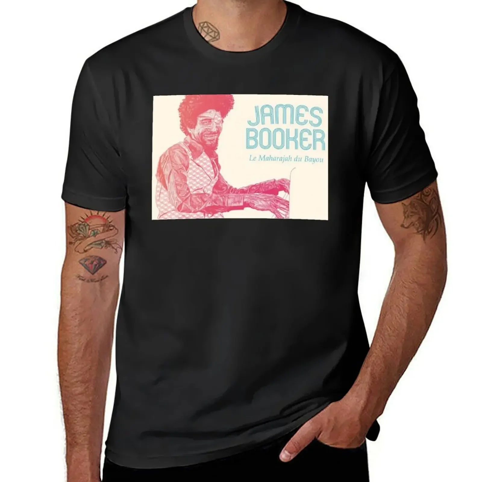 James Booker - Black Liberace T-Shirt plain oversized t shirt korean fashion Aesthetic clothing oversized t shirts for men