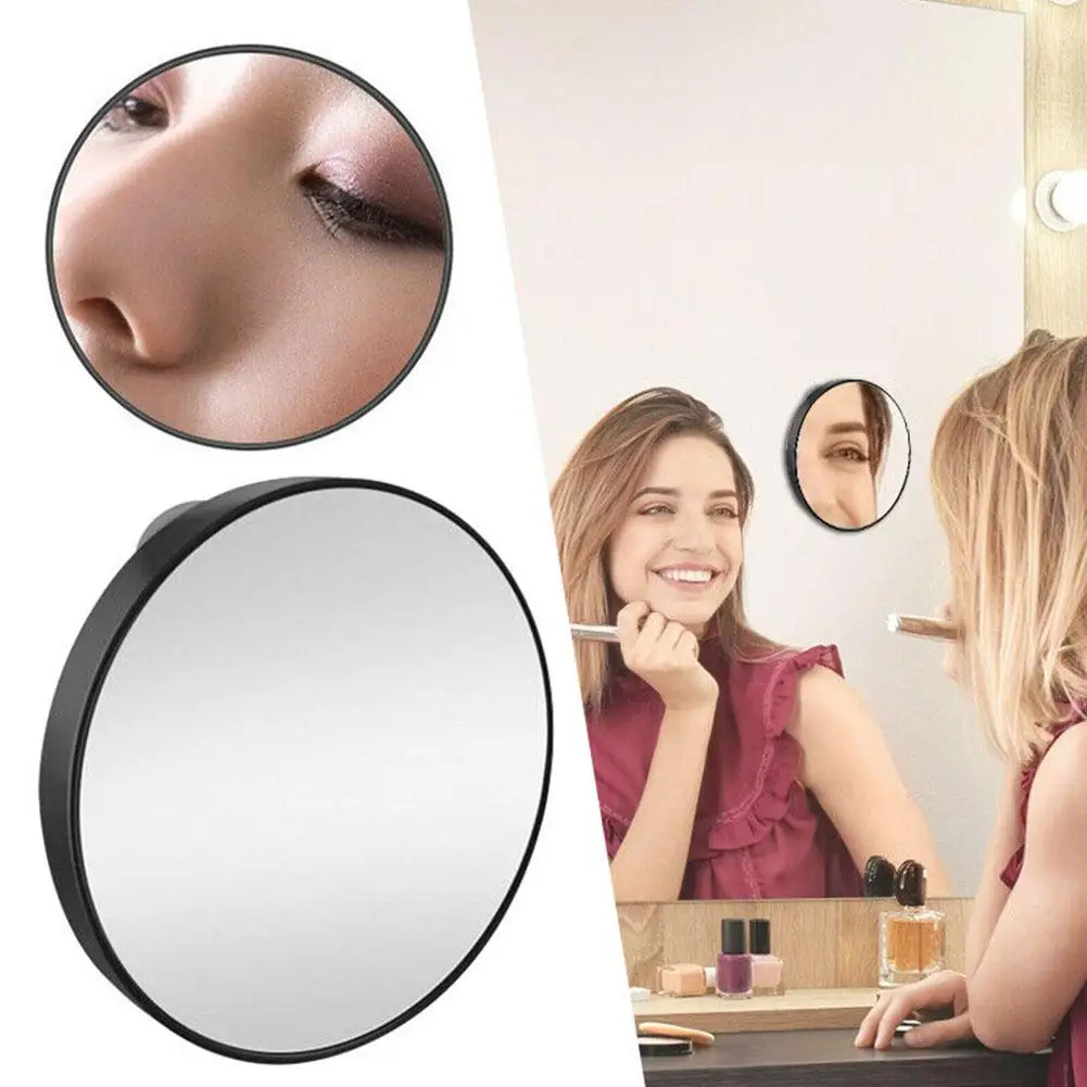 1 pz lente d'ingrandimento magnetica specchio per il trucco bagno ad adsorbimento rotondo portatile per il trucco sopracciglio modellante Y1U9