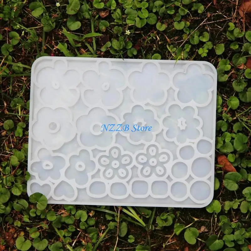

T21F Unique Flower Pendant Silicone Mold for Necklaces Bracelets and Earrings Jewelry Craft Supplies for DIY Enthusiasts