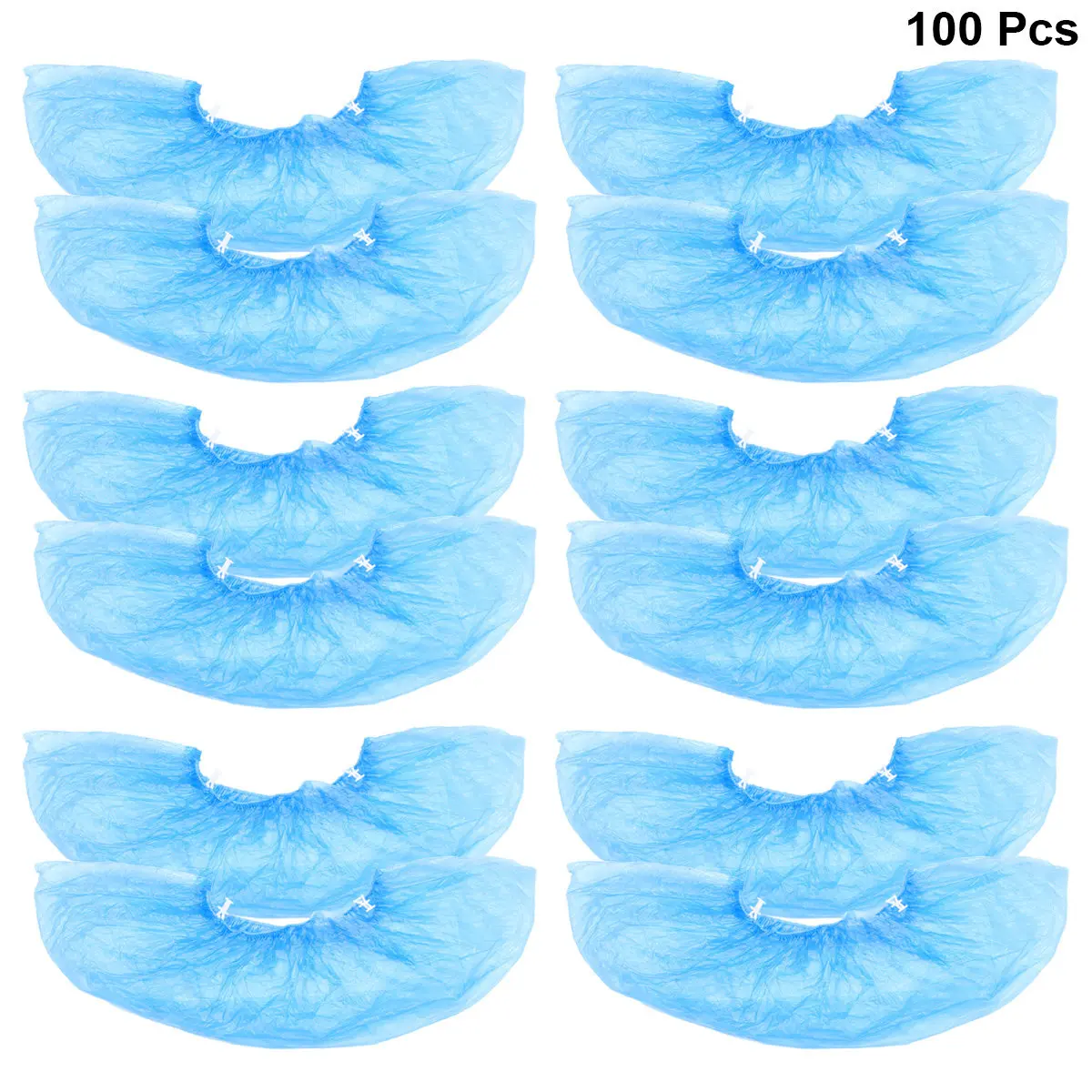 

100Pcs Pe Disposable Shoe Covers for Automatic Shoe Cover Machine Nonslip Shoes Protector Suitable for Home Factory