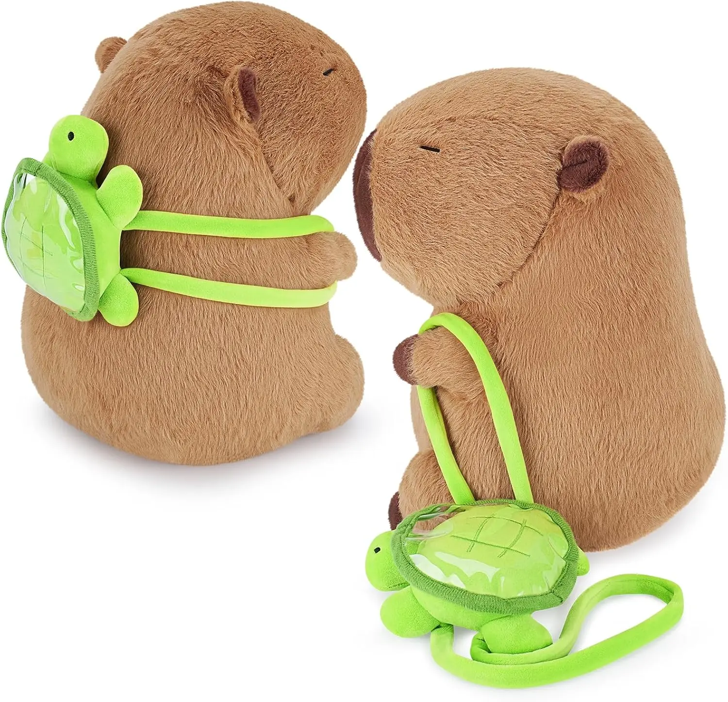 Capybara Plush Keychain Capybara Stuffed Animals Toy Pendant For Graduation Gifts Exchange Birthday Party(2pcs)